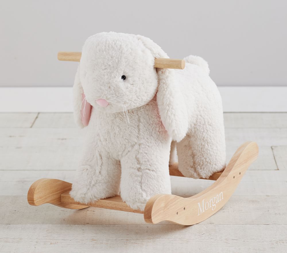 Sherpa Bunny Plush Rocker